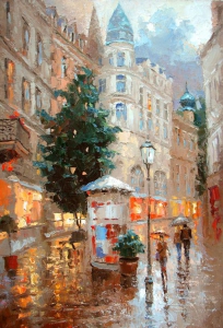 Схема вышивки крестом european town 2