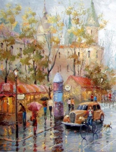 Схема вышивки крестом european town 3